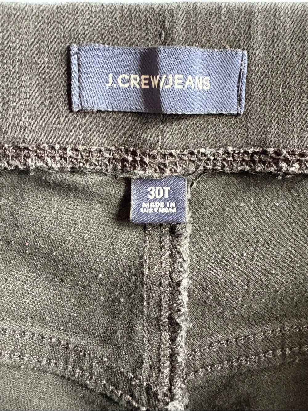 J.Crew Pull-On Toothpick Skinny Jeans Faded Black Size 30T 30 Tall